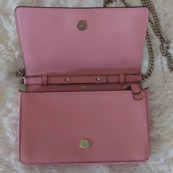 KATE SPADE New York Pink Leather Sylvia Chain Crossbody Bag - Picture 5 of 14